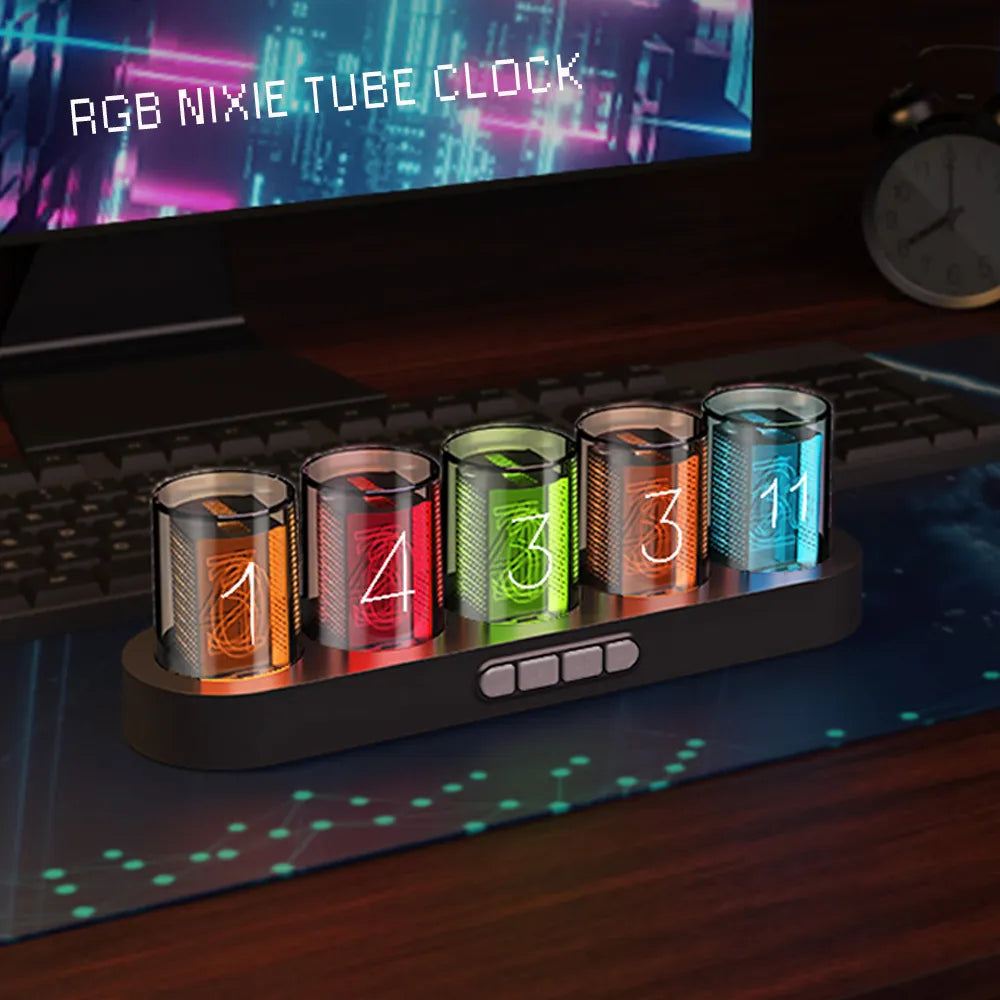 Orologio Nixie RGB di design