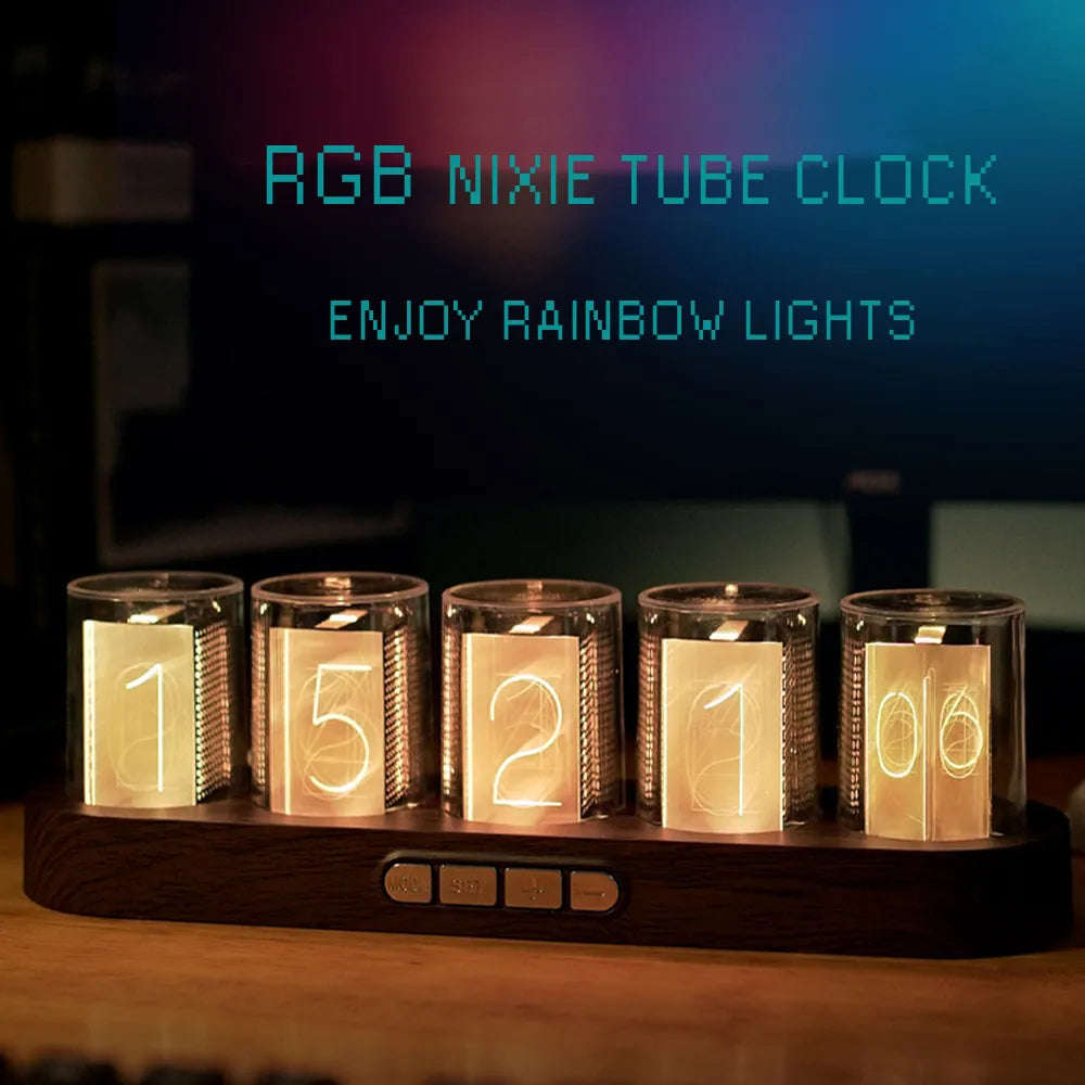 Orologio Nixie RGB di design