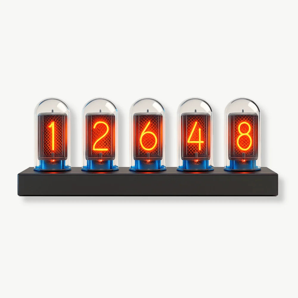 Orologio Nixie a LED futuristico