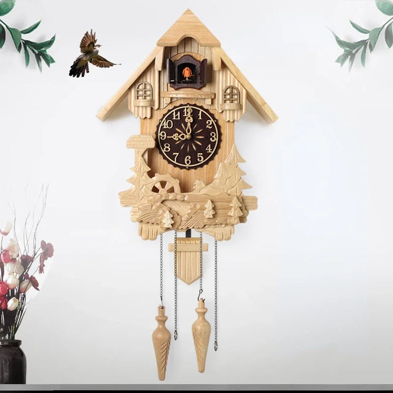Orologio a Cucù in Legno di Lusso