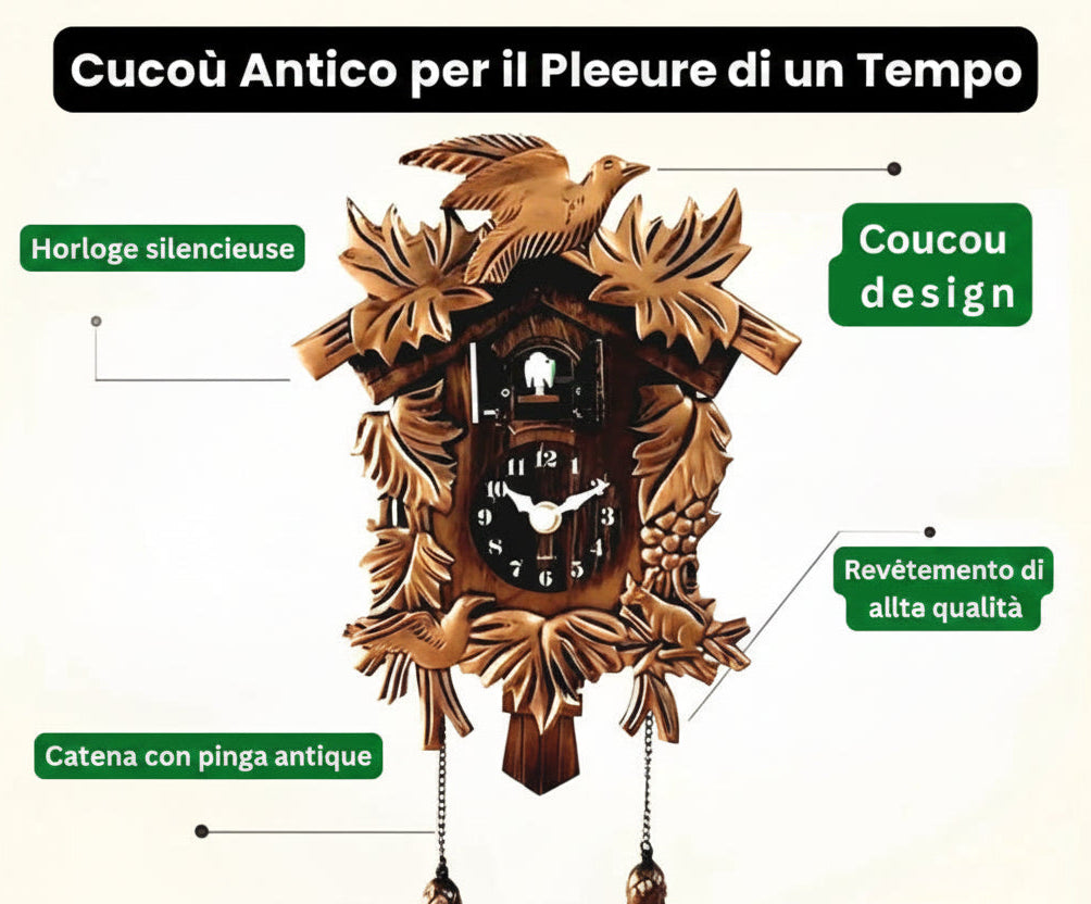 Orologio a cucù d'epoca