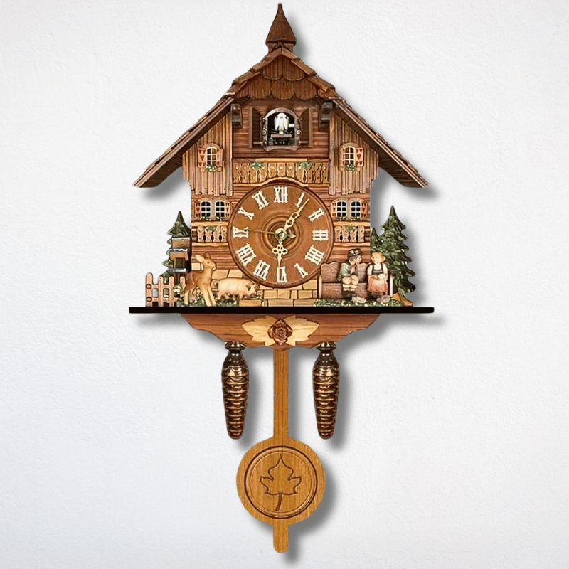 Orologio a cucù in stile chalet tradizionale