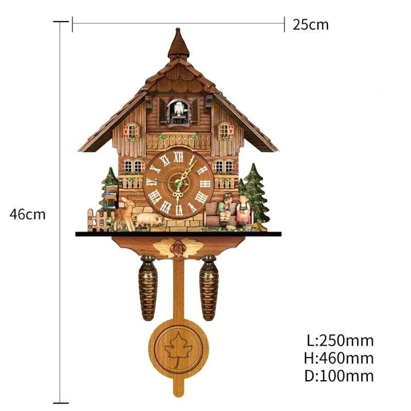 Orologio a cucù in stile chalet tradizionale