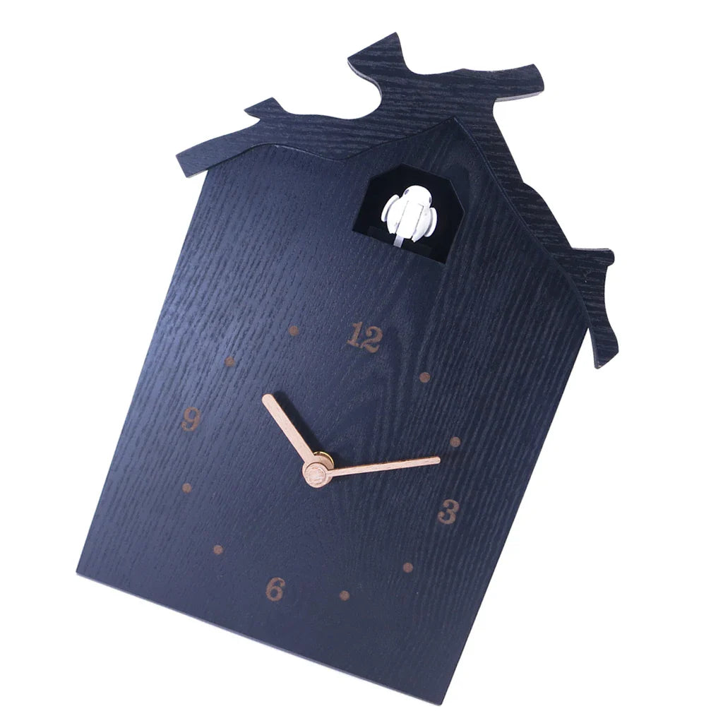 Orologio a cucù moderno nero/blu