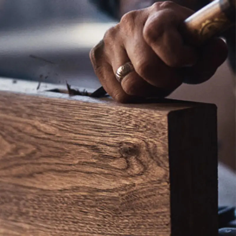 Orologio bifacciale in legno