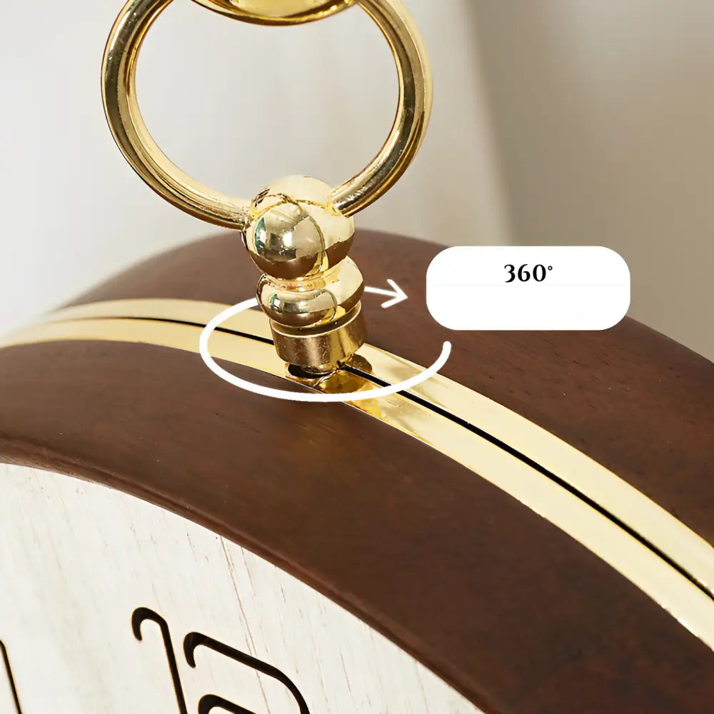Orologio bifacciale in legno