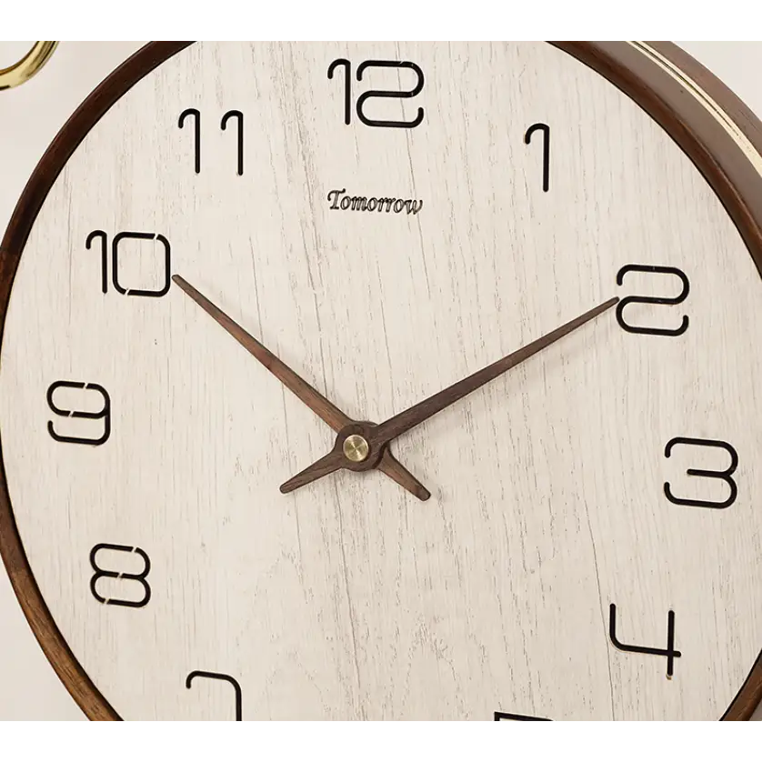 Orologio bifacciale in legno