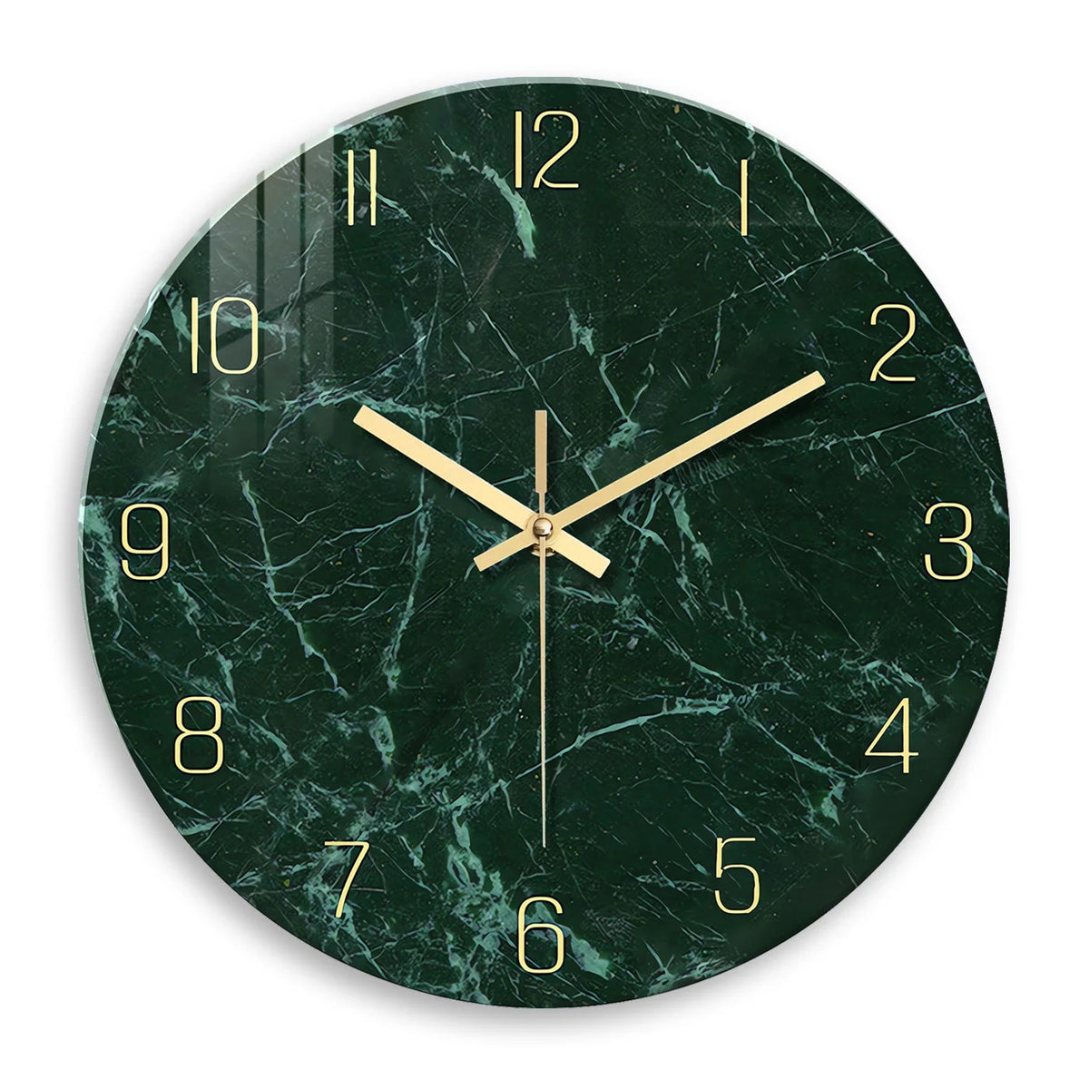 Orologio da Parete Effetto Marmo Verde