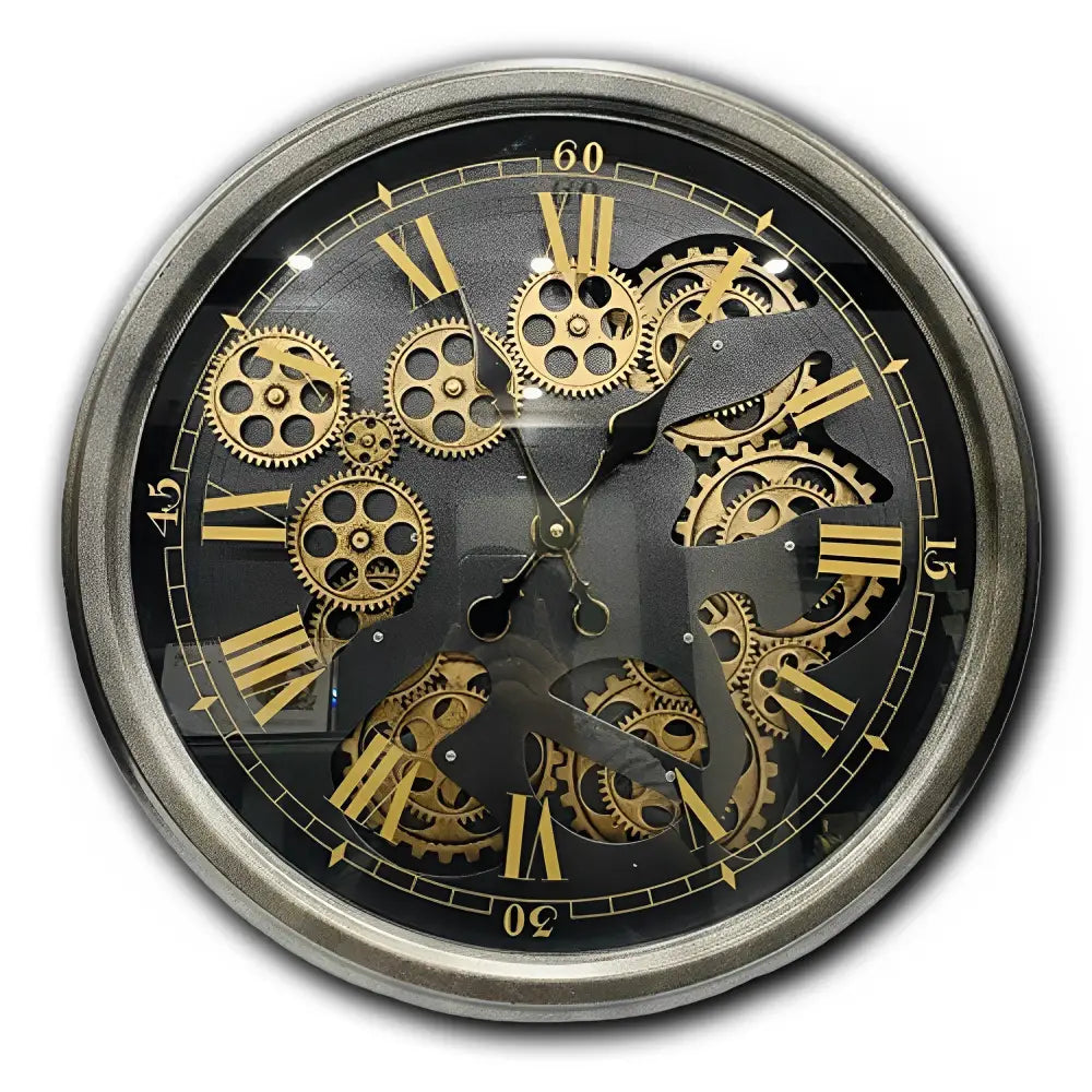 Orologio da Parete con Ingranaggio Rotante