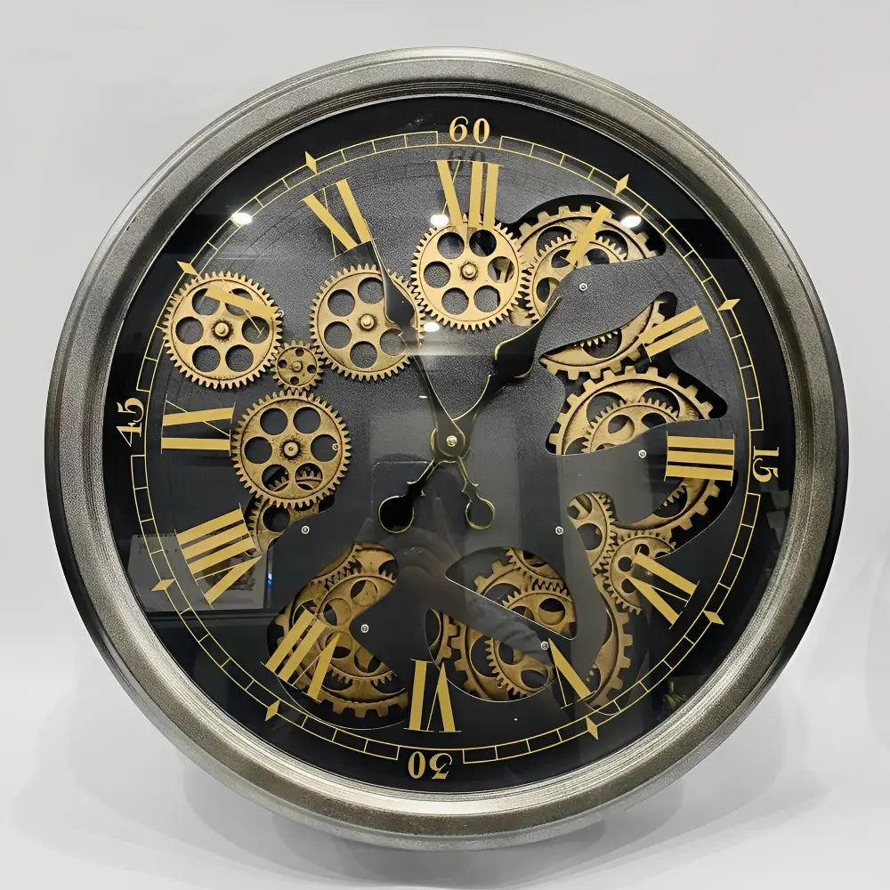 Orologio da Parete con Ingranaggio Rotante