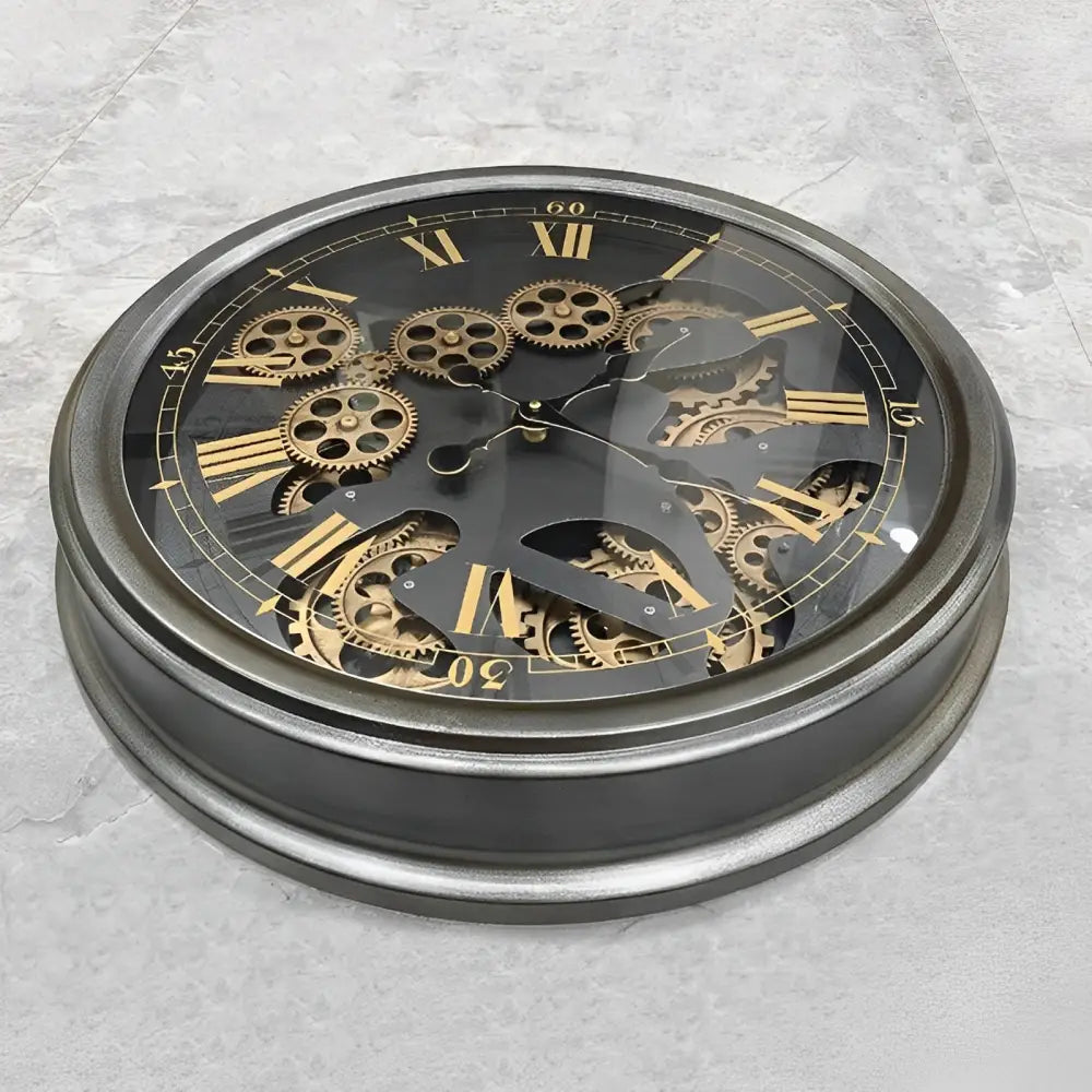 Orologio da Parete con Ingranaggio Rotante
