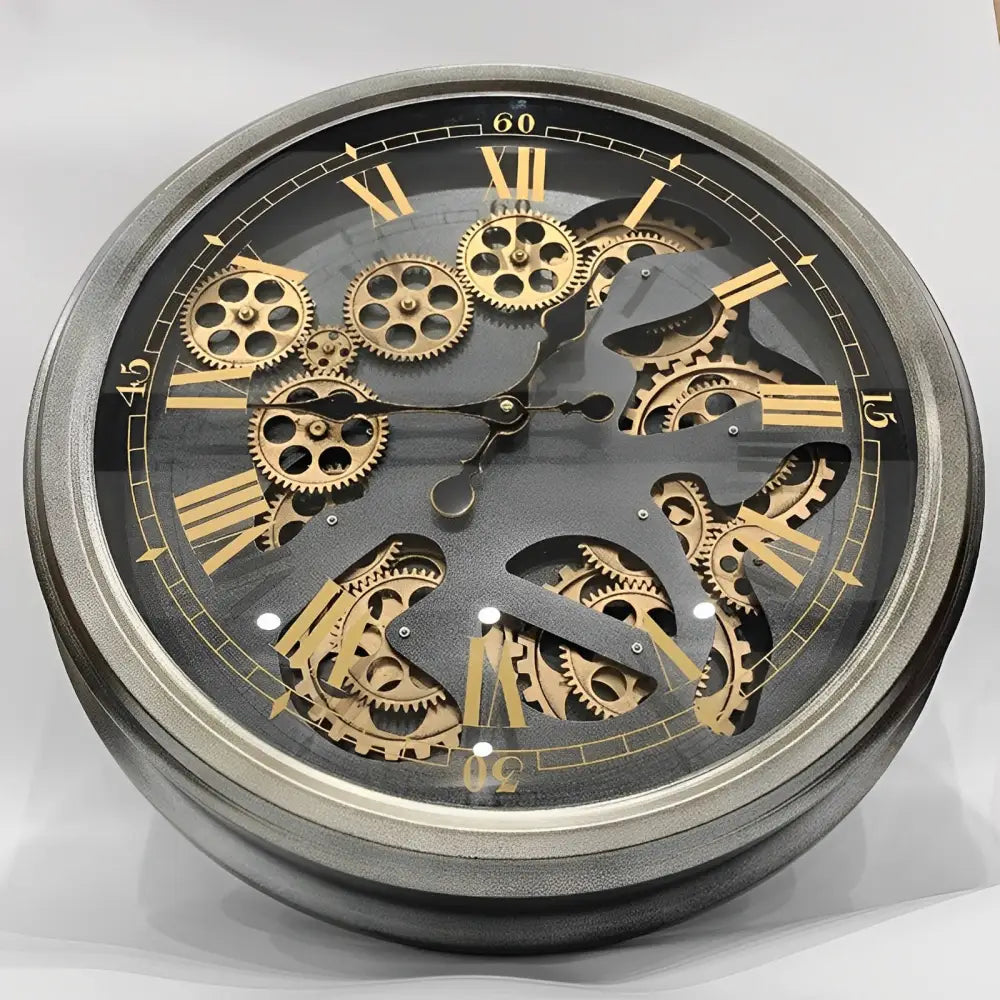 Orologio da Parete con Ingranaggio Rotante