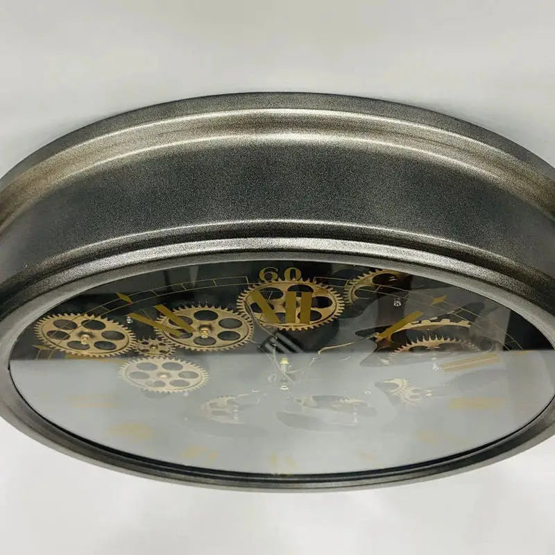 Orologio da Parete con Ingranaggio Rotante