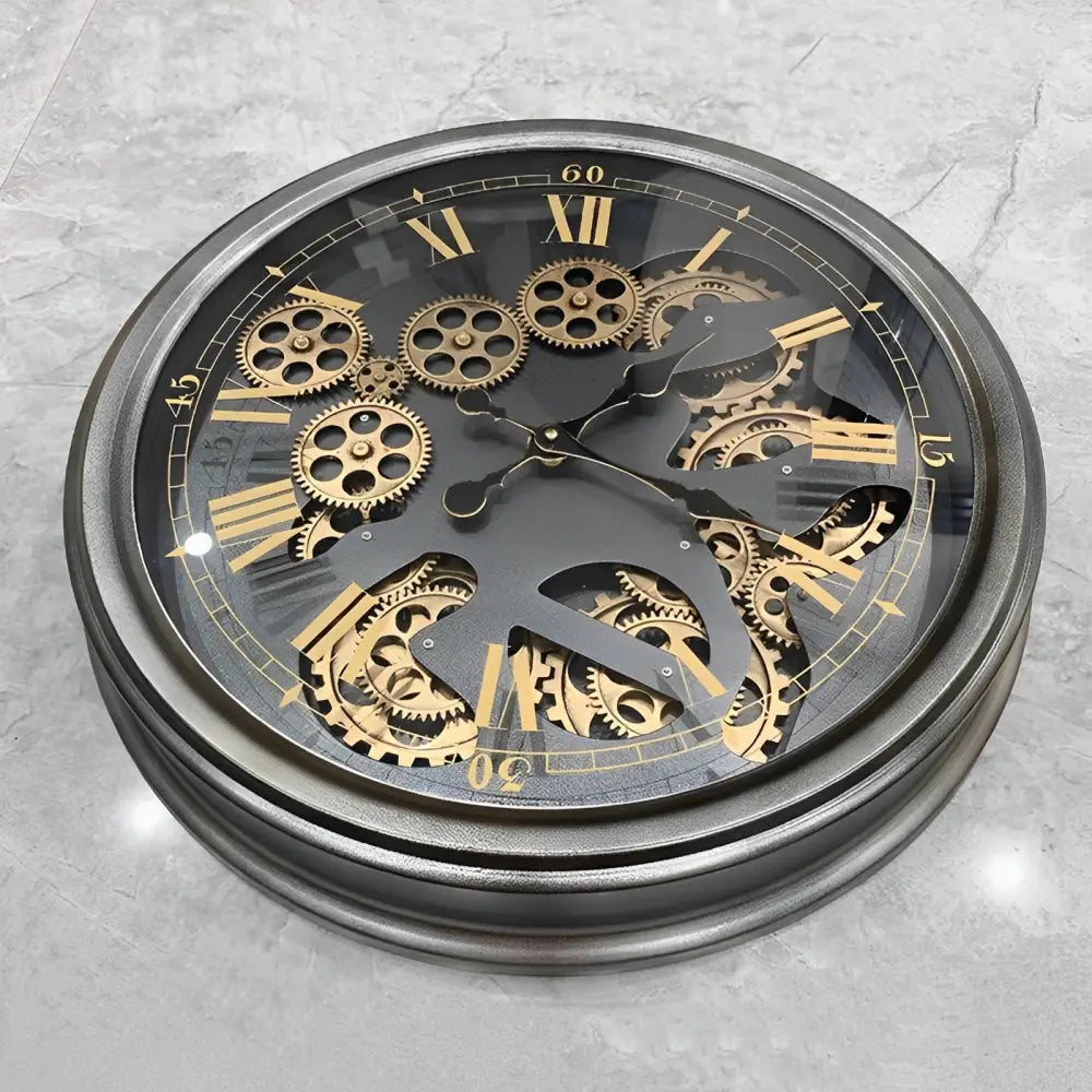 Orologio da Parete con Ingranaggio Rotante