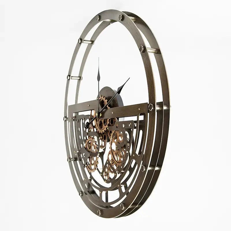 Orologio da Parete con Meccanismo Visibile