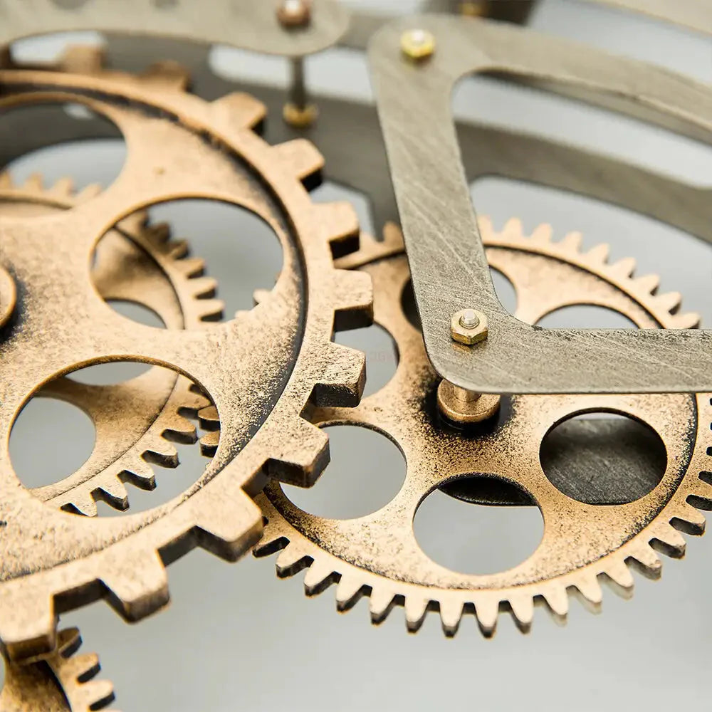 Orologio da Parete con Meccanismo Visibile