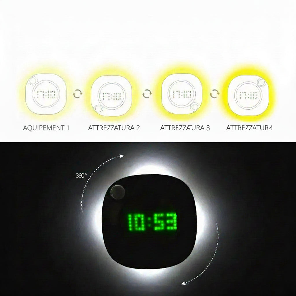 Orologio da Parete con Sensore di Movimento