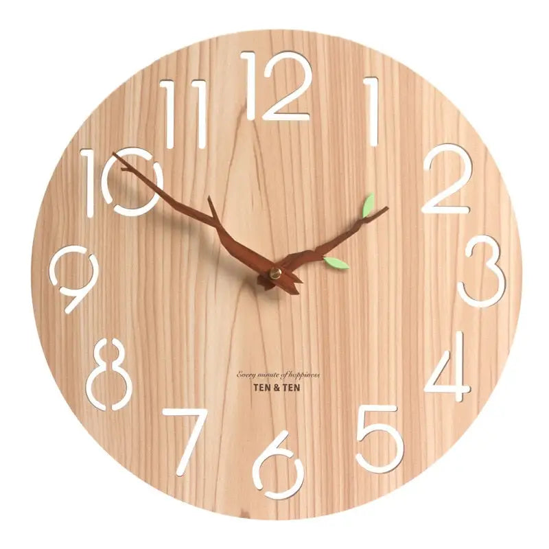 Orologio da parete in legno di bambù