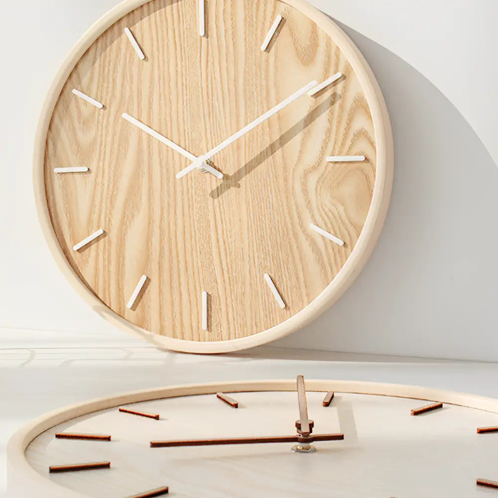Orologio da Parete in Legno Naturale