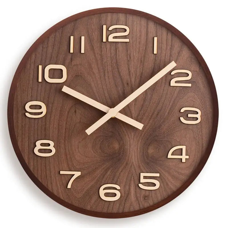 Orologio da Parete in Legno di Noce