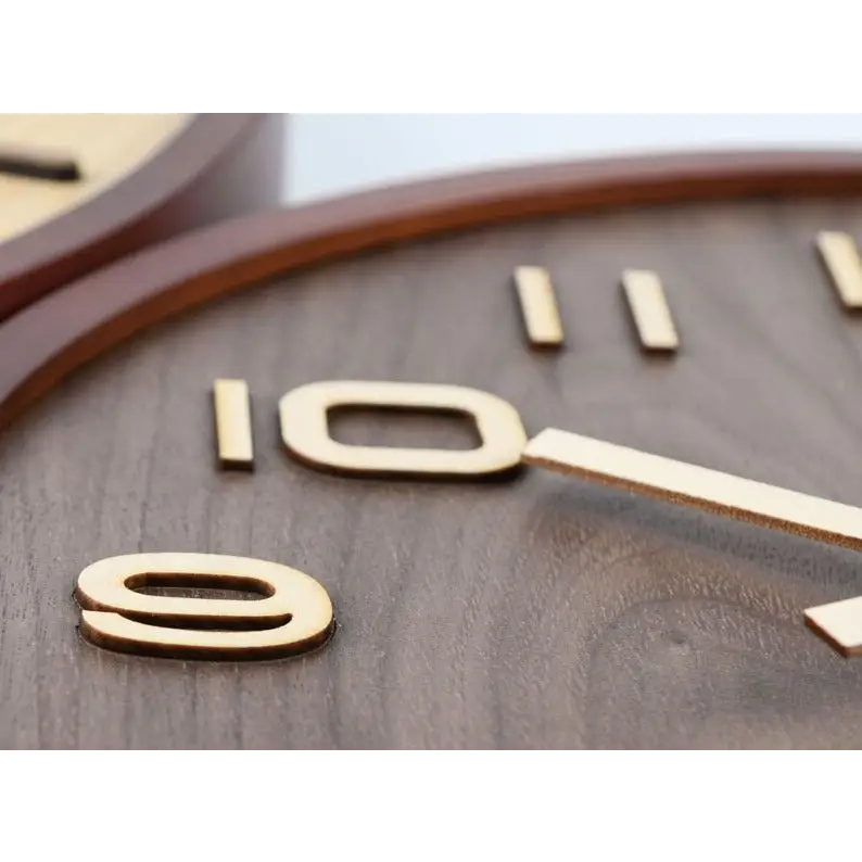 Orologio da Parete in Legno di Noce