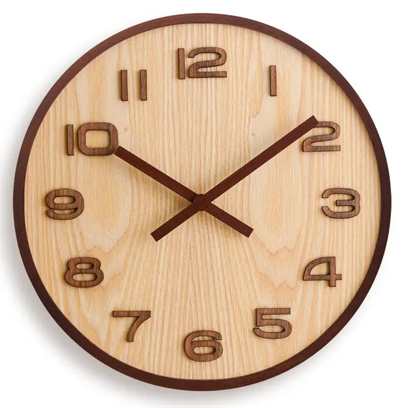 Orologio da Parete in Legno di Noce