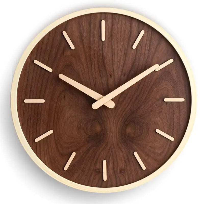 Orologio da Parete in Legno di Noce