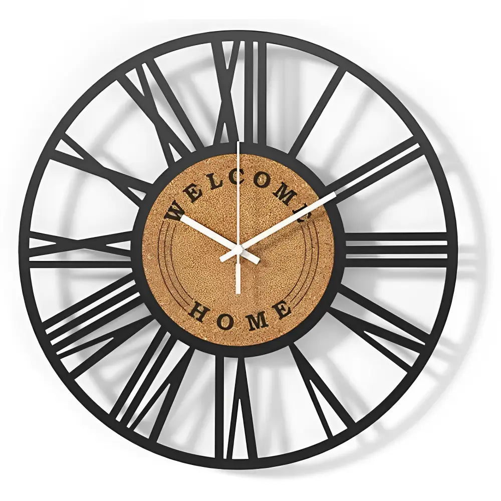 Orologio da Parete in Metallo e Sughero