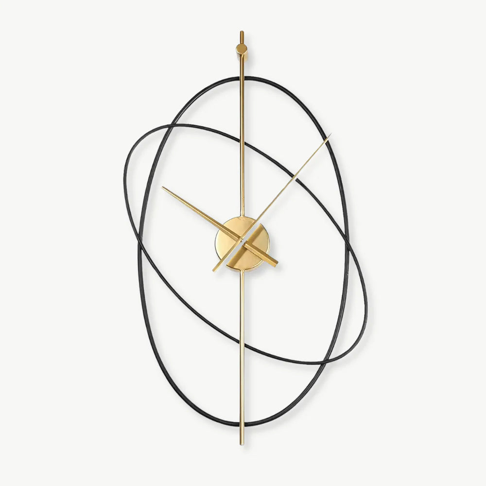 Orologio da parete con anelli di lusso
