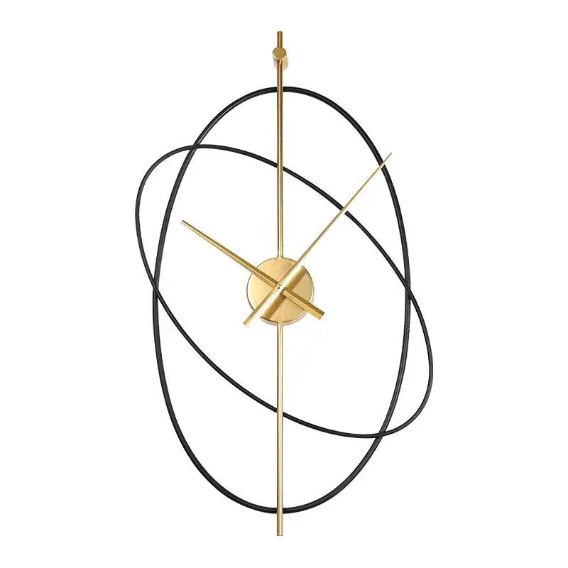 Orologio da parete con anelli di lusso