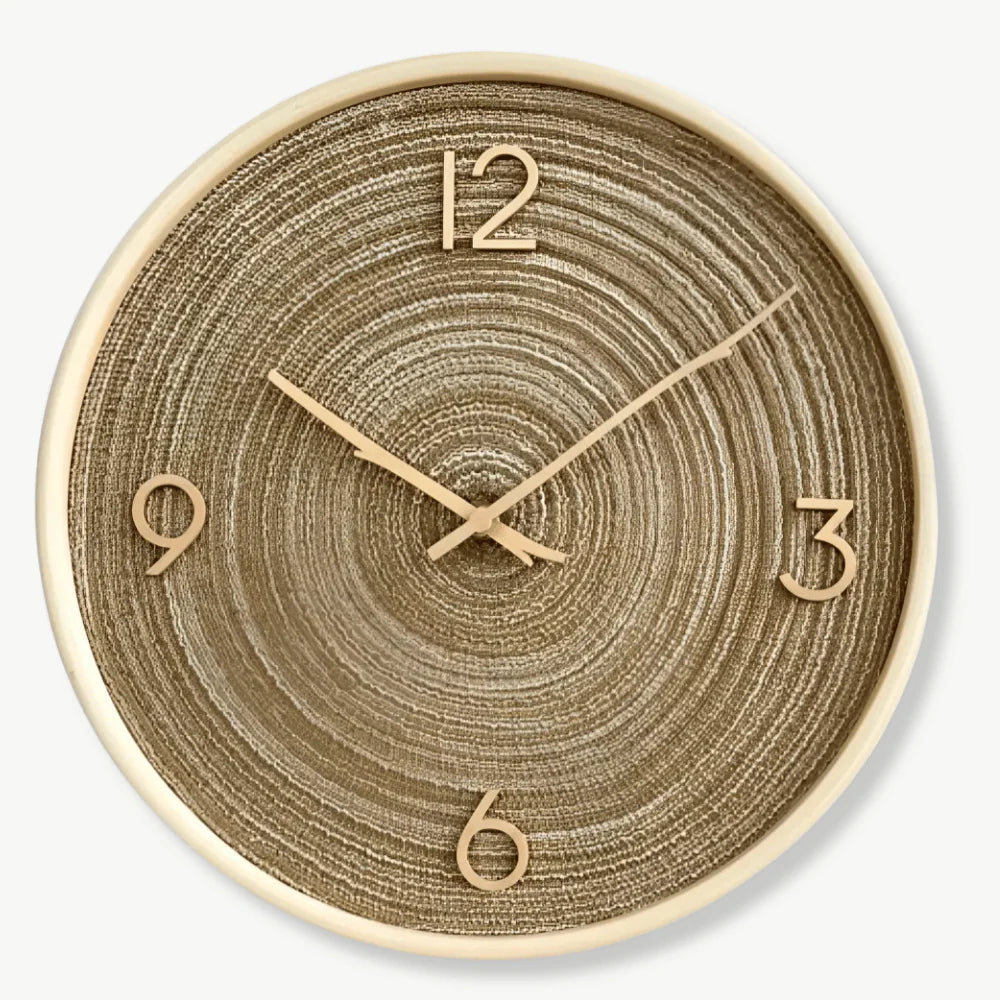 Orologio da parete color sabbia dorata