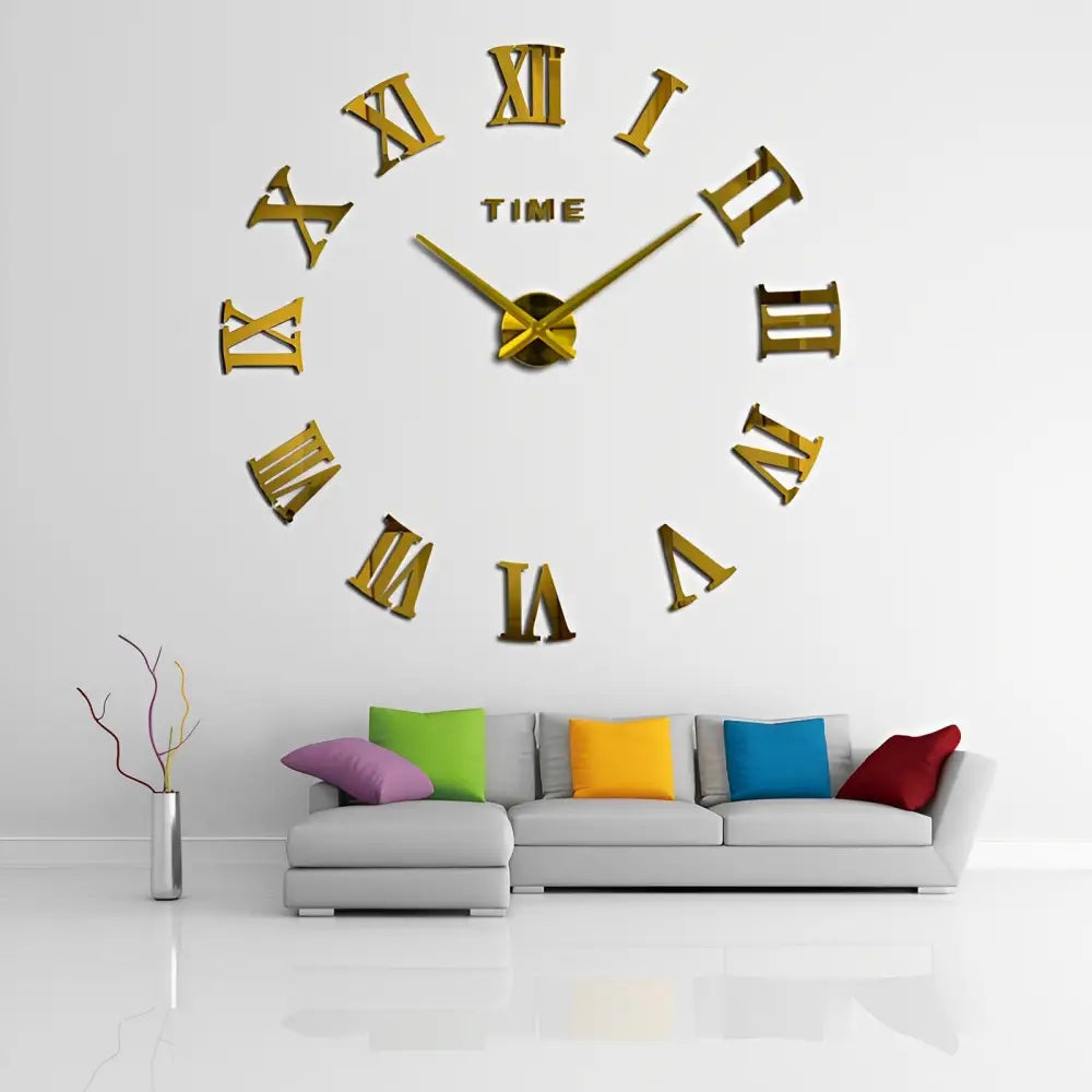Orologio da parete con adesivi con numeri romani