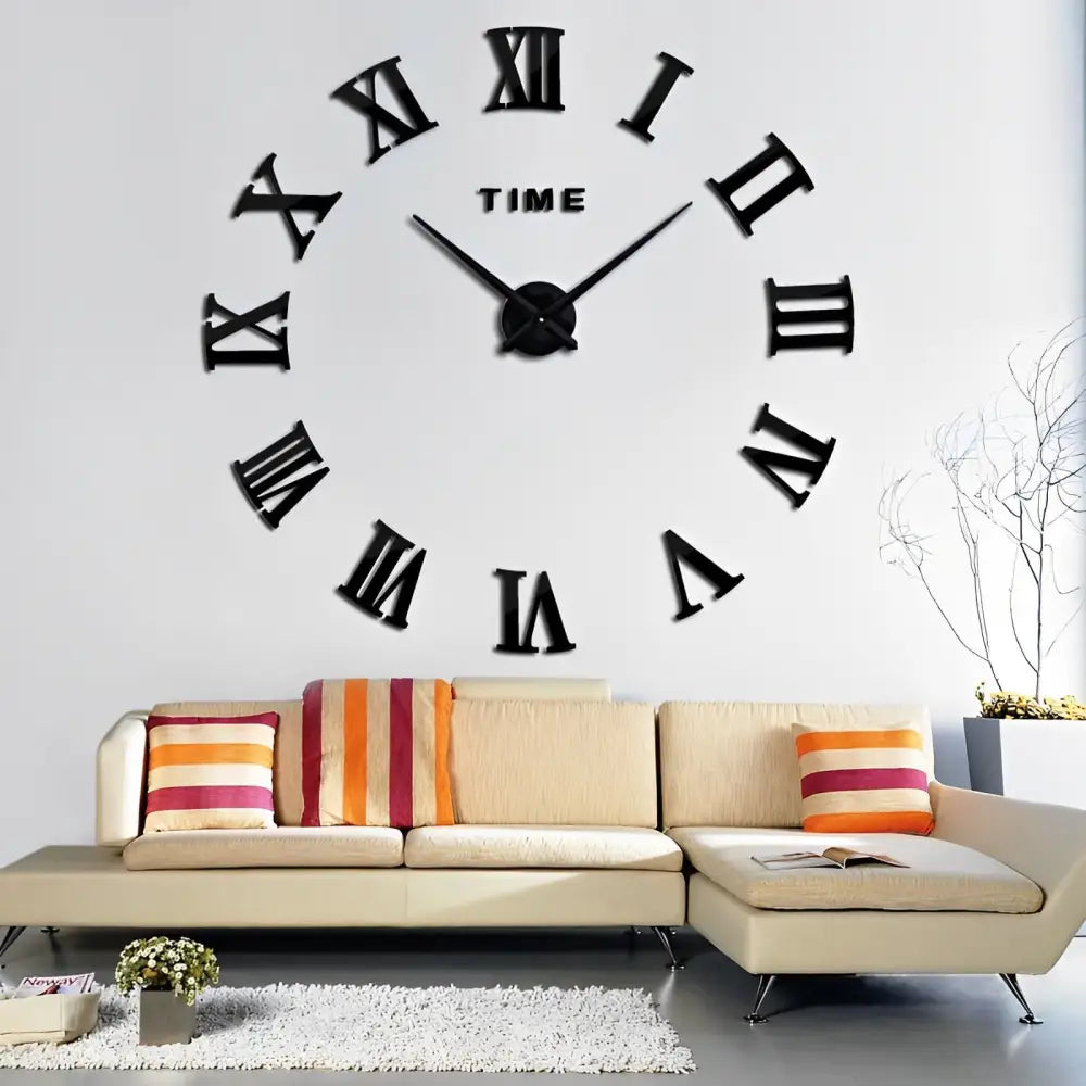 Orologio da parete con adesivi con numeri romani