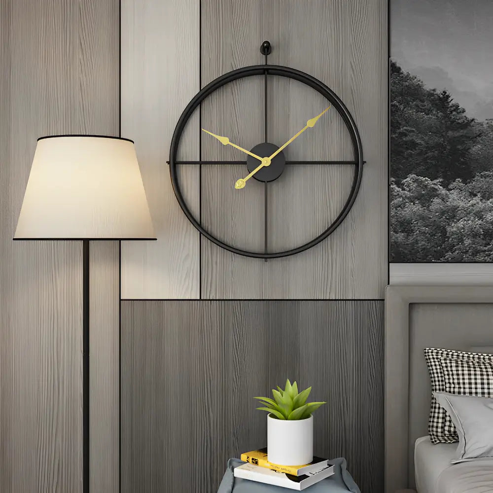 Orologio da parete con anelli sferici