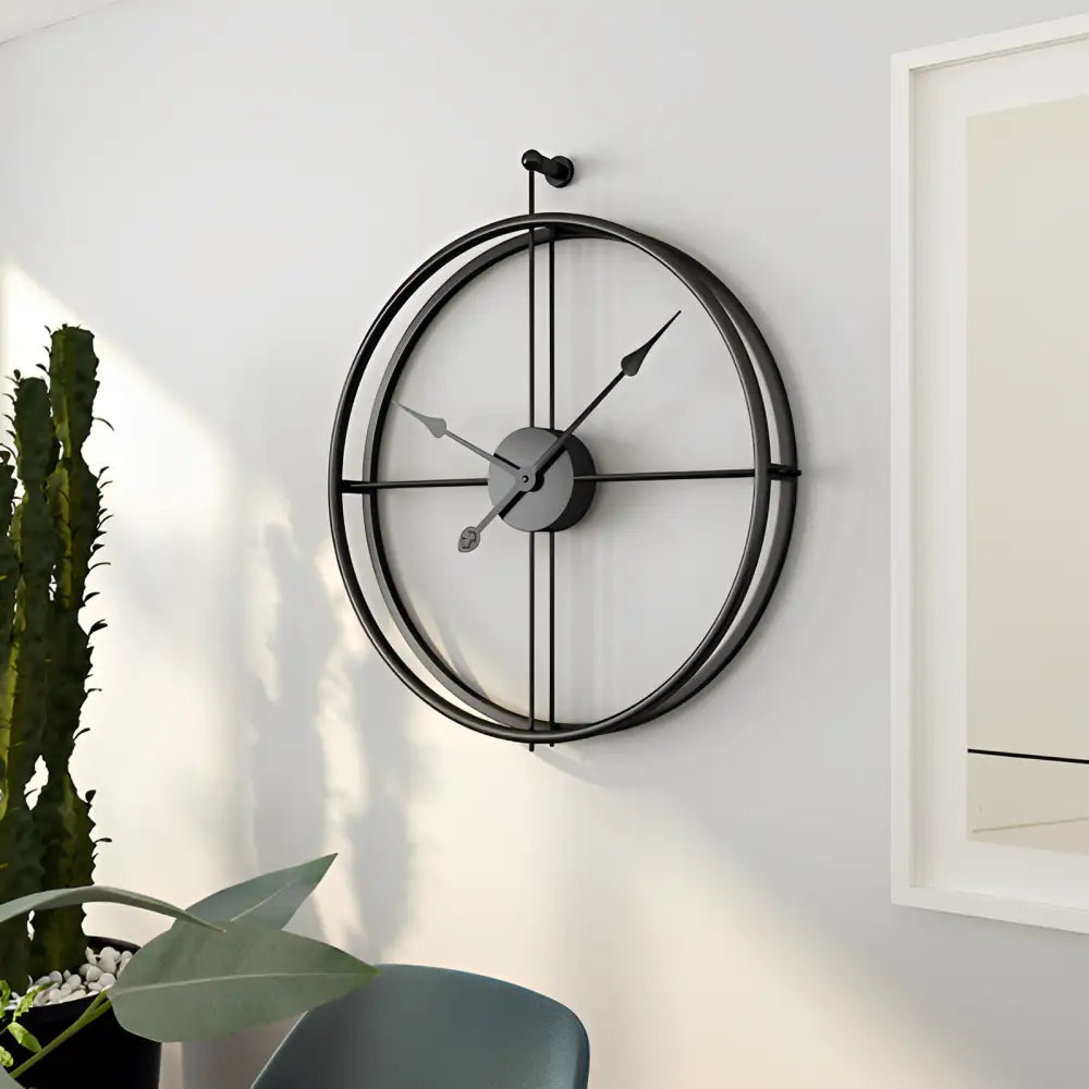 Orologio da parete con anelli sferici