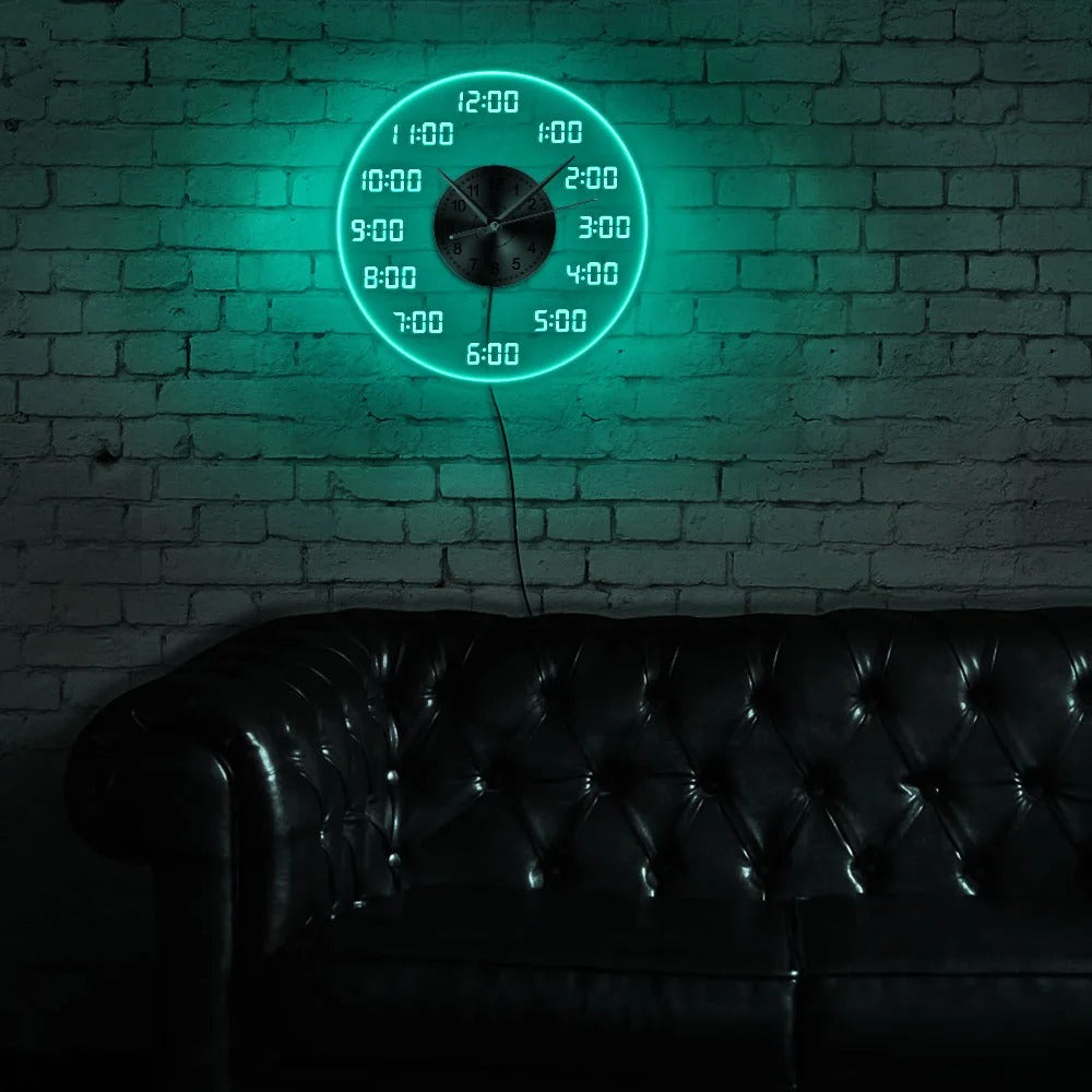 Orologio da parete con retroilluminazione a LED