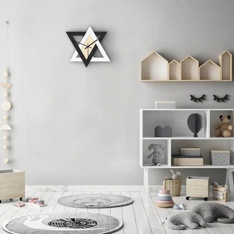 Orologio da parete creativo bianco e nero