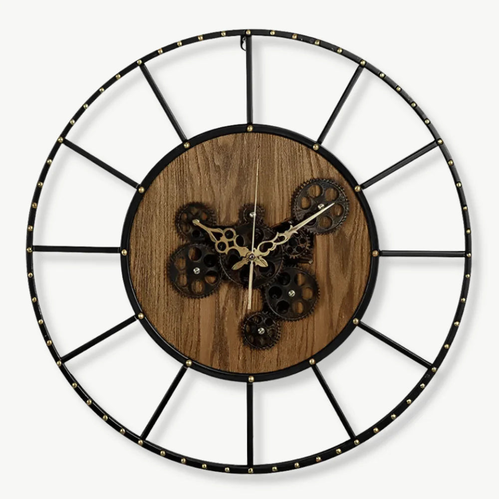 Orologio da parete di design con ingranaggi