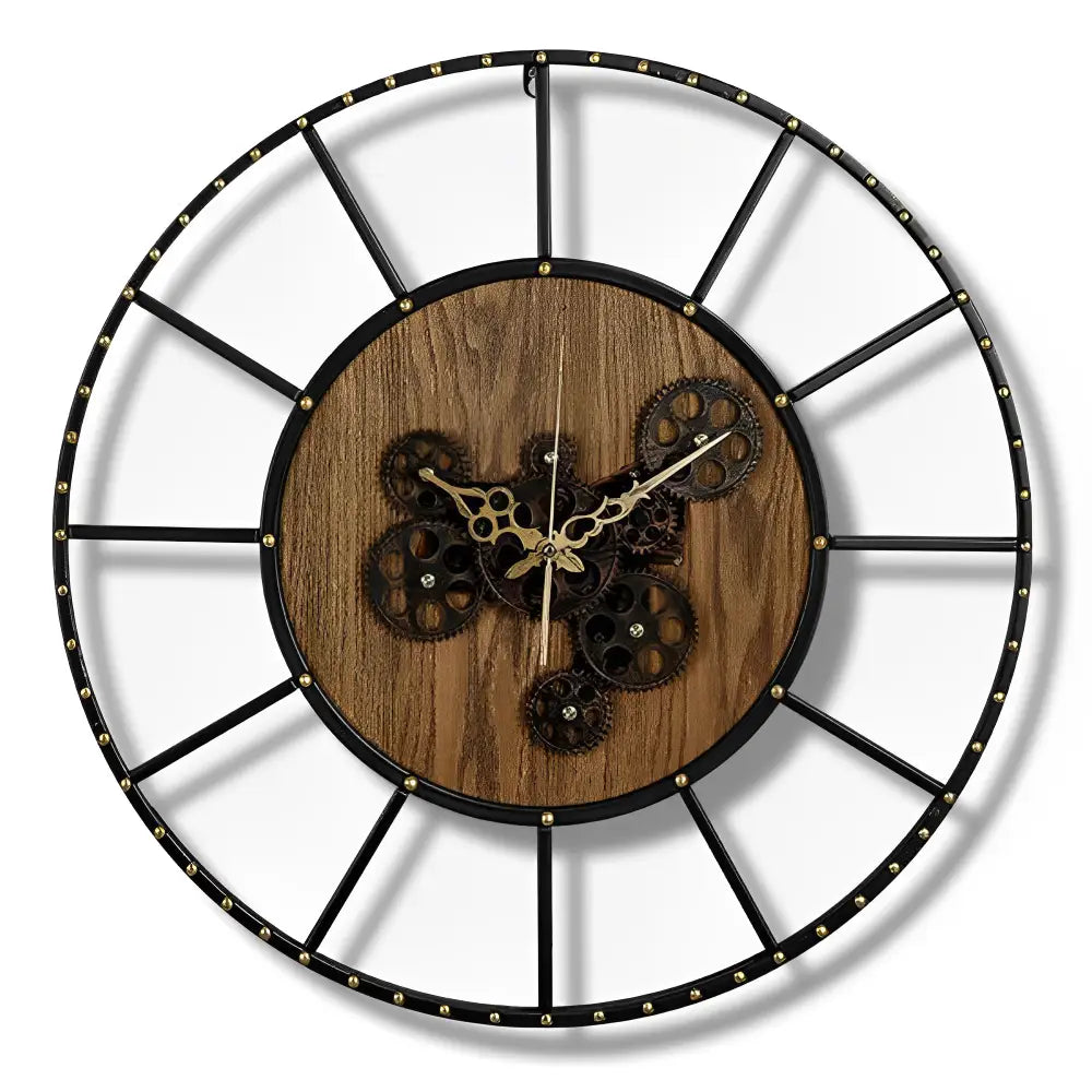 Orologio da parete di design con ingranaggi