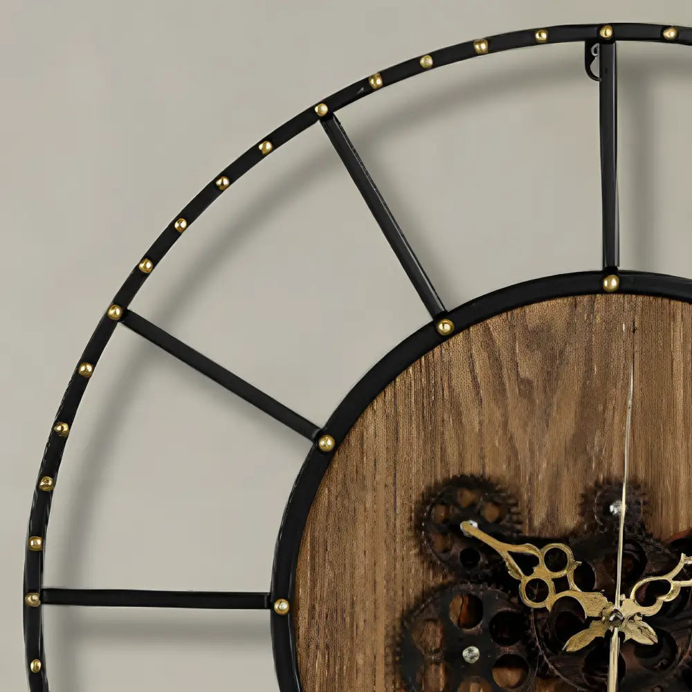Orologio da parete di design con ingranaggi