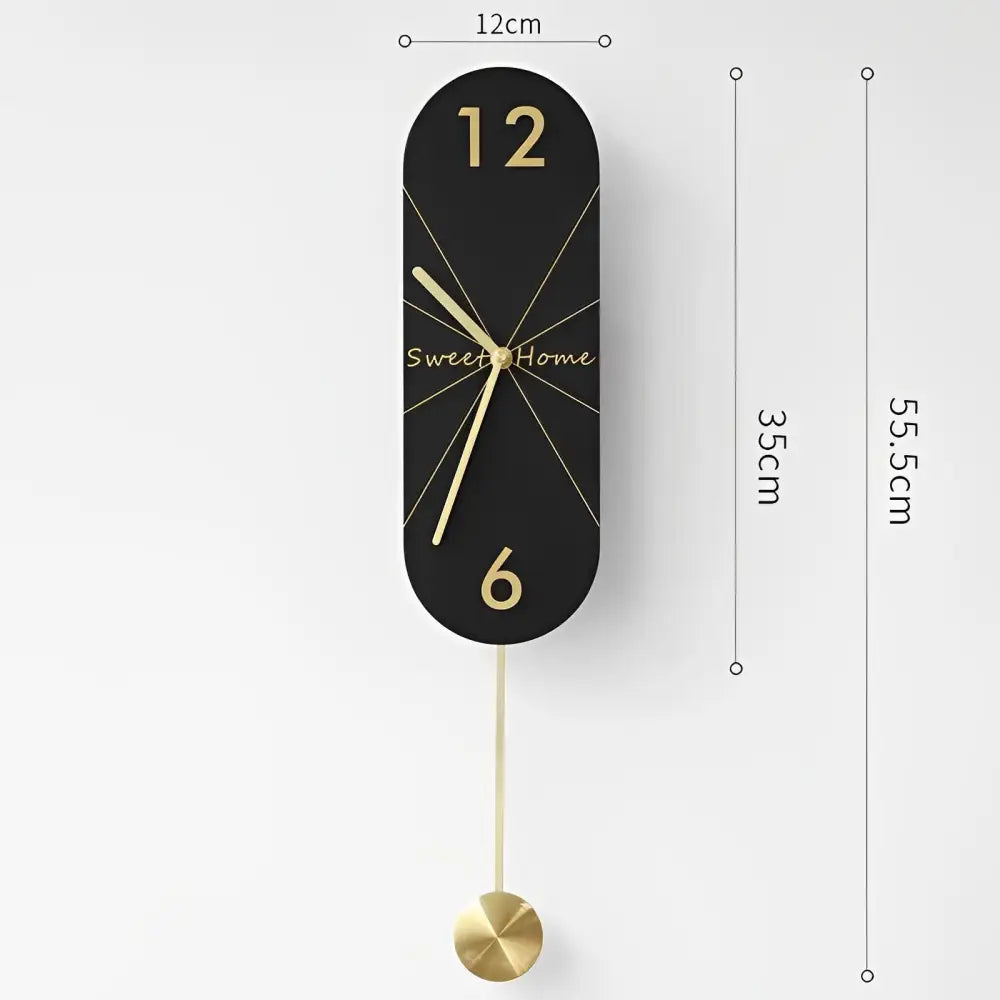 Orologio da parete di design con pendolo