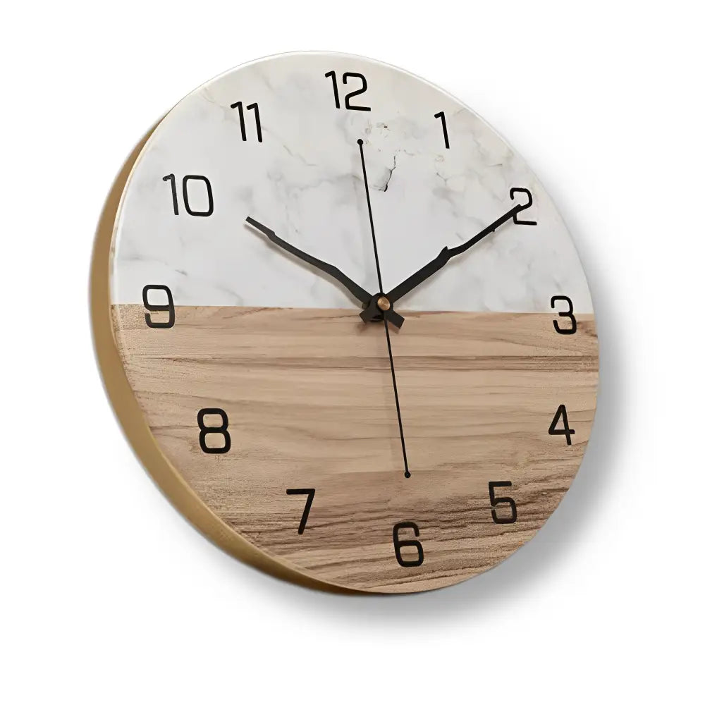 Orologio da parete di design effetto marmo