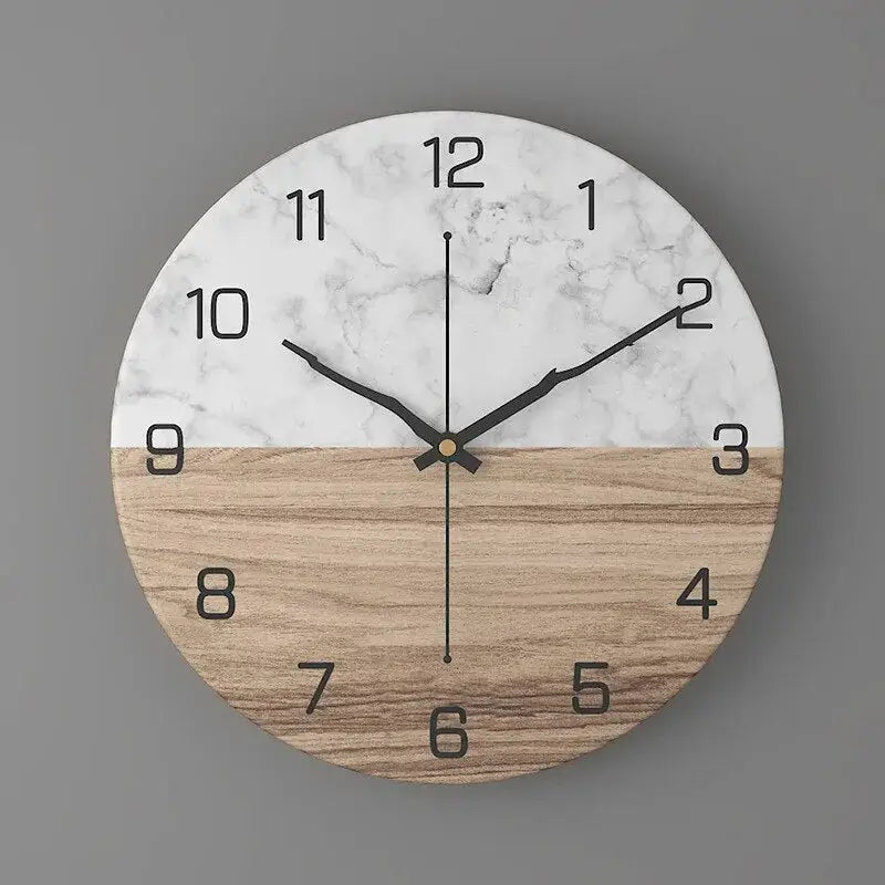 Orologio da parete di design effetto marmo