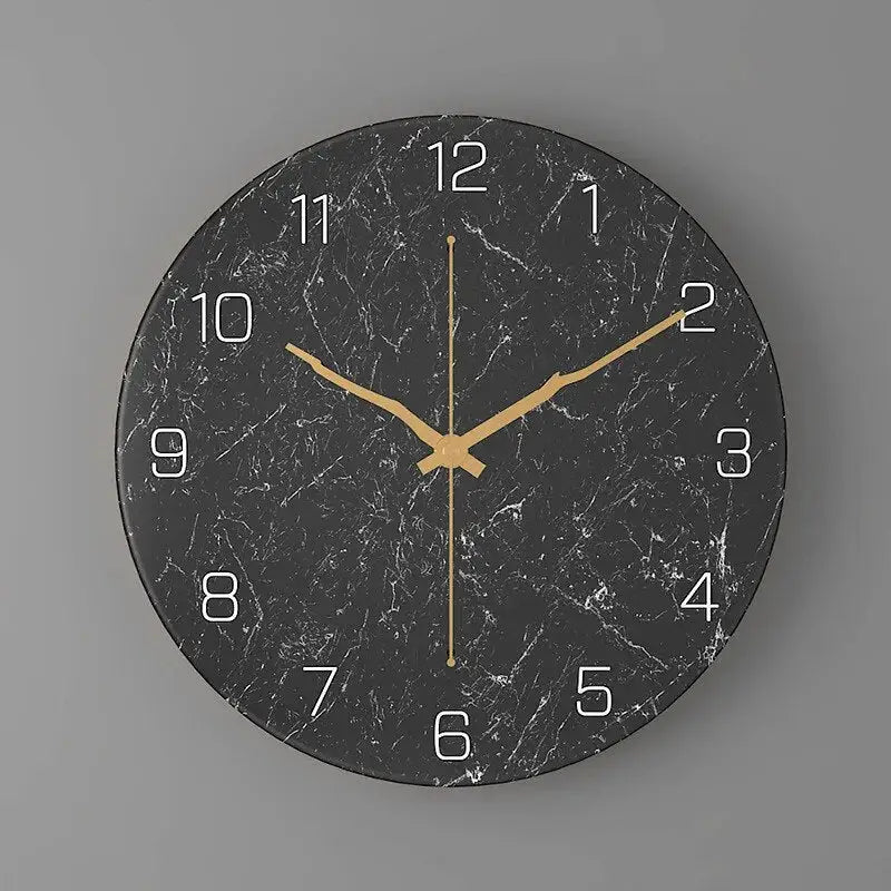 Orologio da parete di design effetto marmo
