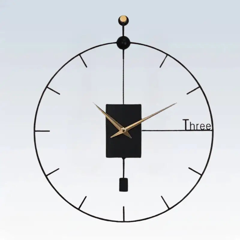 Orologio da parete di design nero