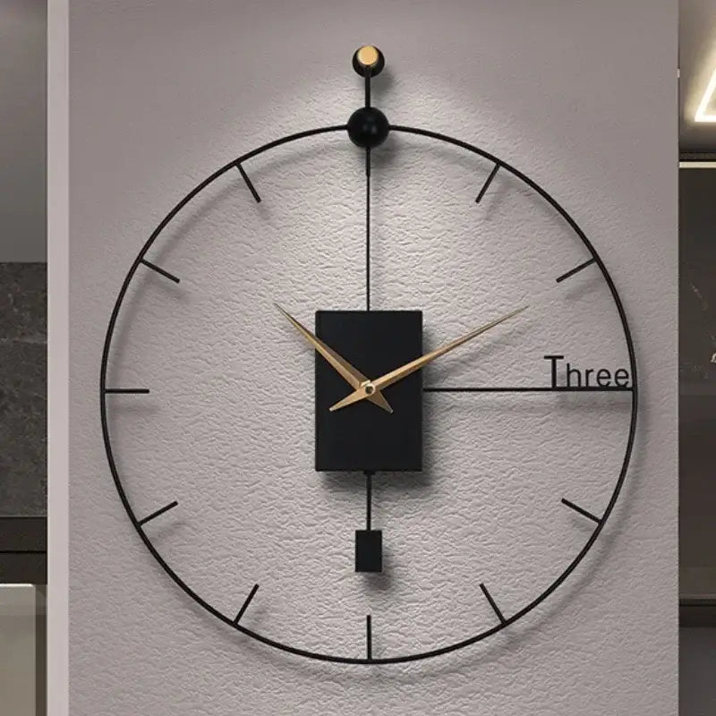 Orologio da parete di design nero