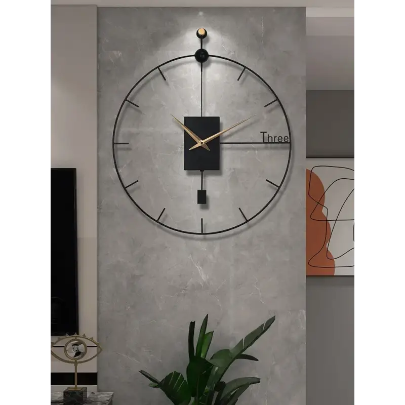 Orologio da parete di design nero