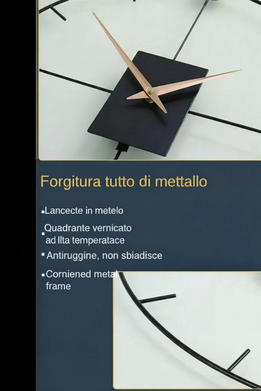 Orologio da parete di design nero