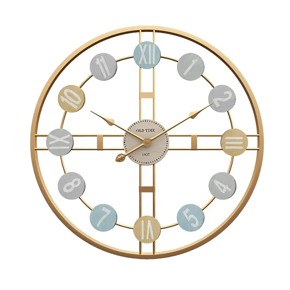 Orologio da parete di design retrò in 3D