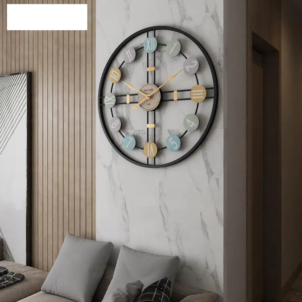 Orologio da parete di design retrò in 3D